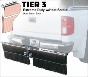 Towtector - Towtector 29614-T3HS Tier 3 96" x 14" Extreme Duty Dual Brush Strip with 2" Hitch and Heat Shield - Image 2