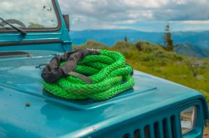 VooDoo Offroad - VooDoo Offroad 1300001A 7/8" x 20' Truck/Jeep Kinetic Recovery Rope Green with rope bag - Image 6