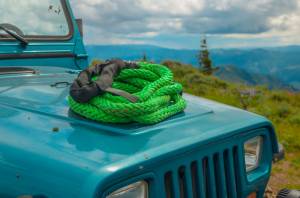 VooDoo Offroad - VooDoo Offroad 1300001A 7/8" x 20' Truck/Jeep Kinetic Recovery Rope Green with rope bag - Image 8