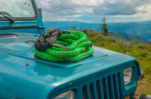 VooDoo Offroad - VooDoo Offroad 1300001A 7/8" x 20' Truck/Jeep Kinetic Recovery Rope Green with rope bag - Image 9