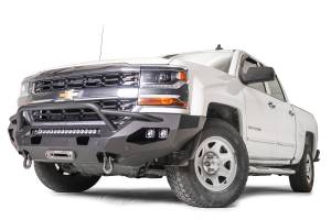 Fab Fours - Fab Fours CS16-X4852-B Matrix Front Bumper with Pre-Runner Guard for Chevy Silverado 1500 2016-2018 - Bare Steel - Image 2