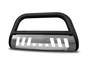 Armordillo - Armordillo 7143340 Classic Series Bull Bar with Aluminum Skid Plate for Ford and Lincoln Expedition/Navigator 1997-2002 - Matte Black - Image 5