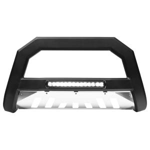 Armordillo - Armordillo 7176850 AR Series Bull Bar with LED Light Bar and Aluminum Skid Plate for Chevy Tahoe 2007-2020 - Matte Black - Image 1