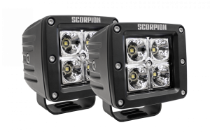 Scorpion Extreme Products - Scorpion KU09141BK Alpha Spot Beam LED Lights with Surface & Flush Mount Kit - Pair - Image 5
