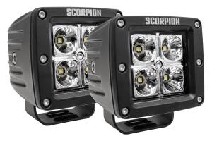 Scorpion Extreme Products - Scorpion KU09141BK Alpha Spot Beam LED Lights with Surface & Flush Mount Kit - Pair - Image 10