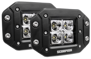 Scorpion Extreme Products - Scorpion KU09141BK Alpha Spot Beam LED Lights with Surface & Flush Mount Kit - Pair - Image 13