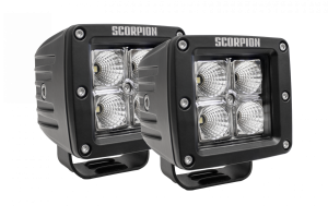 Scorpion Extreme Products - Scorpion KU09142BK Alpha Flood Beam LED Lights with Surface & Flush Mount Kit - Pair - Image 10