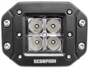 Scorpion Extreme Products - Scorpion KU09142BK Alpha Flood Beam LED Lights with Surface & Flush Mount Kit - Pair - Image 13