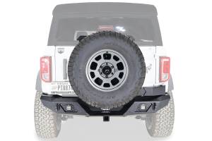 All Bumpers - LOD Offroad - LOD Offroad BBC2100 Destroyer Rear Bumper with Tire Carrier for Ford Bronco 2021-2022 -  Bare Steel