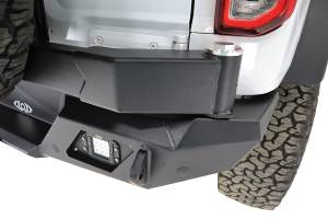 LOD Offroad - LOD Offroad BBC2100 Destroyer Rear Bumper with Tire Carrier for Ford Bronco 2021-2022 -  Bare Steel - Image 5