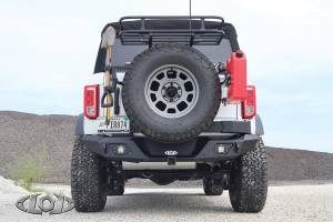 LOD Offroad - LOD Offroad BBC2100 Destroyer Rear Bumper with Tire Carrier for Ford Bronco 2021-2023 -  Bare Steel - Image 10