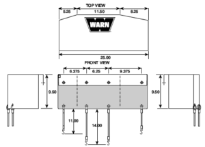 Warn - Warn 15639 Soft Winch Cover FOR 16.5TI, M15000, M12000 - Image 3