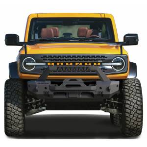 Scorpion Extreme Products - Scorpion Extreme Armor P000059 Heavy Duty Tactical Stubby Winch Front Bumper for Ford Bronco 2021-2023 - Image 1