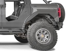 Fab Fours - Fab Fours FB2001-1 Rear Fenders for Ford Bronco 2021-2024 - Matte Black Powder Coat - Image 1