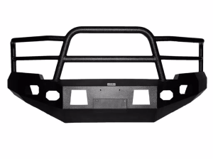 Shop Bumpers By Vehicle - Tough Country - Tough Country EFR2017FALW-BLKWKL Evolution Front Bumper Full Top with Grille Guard for Ford F250/F350 2017-2022