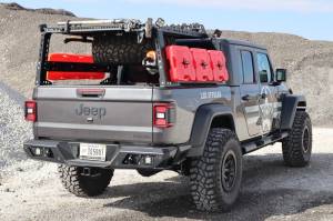 LOD Offroad - LOD Offroad JTC2021 Black Ops Bed Rack Tire Carrier for Jeep Gladiator JT 2020-2024 - Black Powder Coat - Image 7