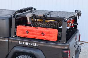 LOD Offroad - LOD Offroad JTC2021 Black Ops Bed Rack Tire Carrier for Jeep Gladiator JT 2020-2024 - Black Powder Coat - Image 3