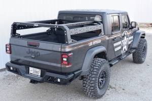 LOD Offroad - LOD Offroad JRR2021 Black Ops Bed Rack for Jeep Gladiator JT 2020-2024 - Black Powder Coat - Image 4