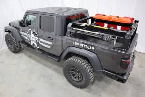 LOD Offroad - LOD Offroad JRR2021 Black Ops Bed Rack for Jeep Gladiator JT 2020-2022 - Black Powder Coat - Image 15