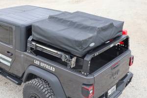 LOD Offroad - LOD Offroad JRR2021 Black Ops Bed Rack for Jeep Gladiator JT 2020-2022 - Black Powder Coat - Image 17