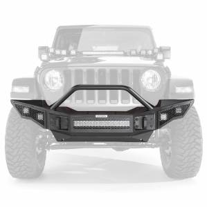 Jeep Bumpers - Jeep Gladiator JT 2020-2022 - Go Rhino - Go Rhino 331201T Rockline Full Width Front Bumper for Jeep Gladiator JT 2018-2022
