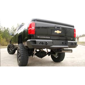 Fab Fours - Fab Fours CH14-W3050-B Premium Rear Bumper without Sensors for Chevy Silverado 2500HD/3500 2015-2019 *Bare Steel* - Image 3