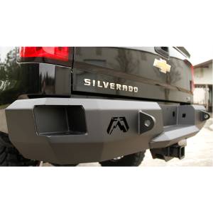 Fab Fours - Fab Fours CH14-W3050-B Premium Rear Bumper without Sensors for Chevy Silverado 2500HD/3500 2015-2019 *Bare Steel* - Image 2