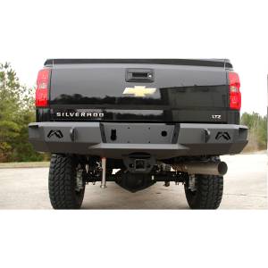 Fab Fours - Fab Fours CH14-W3050-B Premium Rear Bumper without Sensors for Chevy Silverado 2500HD/3500 2015-2019 *Bare Steel* - Image 1