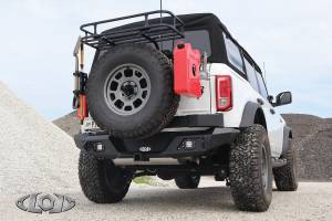 LOD Offroad - LOD Offroad BBC2100 Destroyer Rear Bumper with Tire Carrier for Ford Bronco 2021-2023 - Textured Black Powder Coat - Image 5