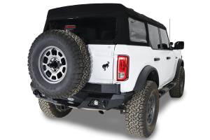 LOD Offroad - LOD Offroad BBC2100 Destroyer Rear Bumper with Tire Carrier for Ford Bronco 2021-2023 - Textured Black Powder Coat - Image 4