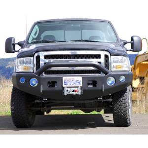 TrailReady - TrailReady 12300P Winch Front Bumper with Pre-Runner Guard for Ford F450/F550 1998-2000 - Image 1