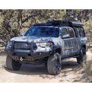 TrailReady - TrailReady 13510G Base Front Bumper with Full Grille Guard for Toyota Tacoma 2016-2023 - Image 1