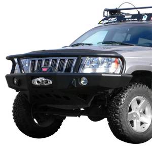 Bumpers By Vehicle - Jeep Grand Cherokee - TrailReady - TrailReady 18000G Winch Front Bumper with Full Guard for Jeep Grand Cherokee 1999-2004