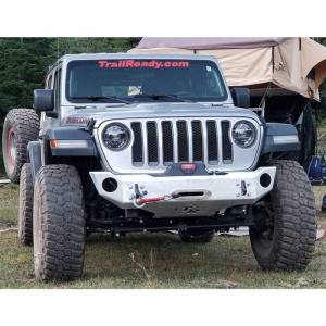 TrailReady 38515B Stubby Front Bumper for Jeep Wrangler JL 2018-2022