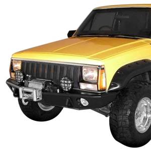 TrailReady 5000B Winch Front Bumper for Jeep Cherokee 1983-2001