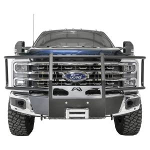 Bumpers By Vehicle - Ford F250/F350 Super Duty - Fab Fours - Fab Fours FS23-N5970-1 Premium Winch Mount Front Bumper with Full Guard for Ford Super Duty 2023-2023