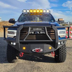 Chassis Unlimited - Chassis Unlimited CUB940321BG Octane Series Winch Front Bumper with Grille Guard for Dodge Ram 2500/3500 2019-2023 - Image 3