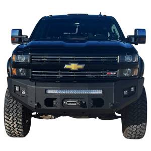 Chassis Unlimited - Chassis Unlimited CUB980382 Attitude Series Winch Front Bumper with Sensor Cutouts for Chevy Silverado 2500HD/3500 2015-2019