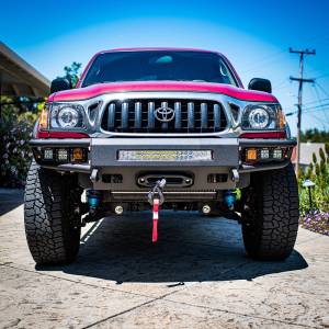 Chassis Unlimited - Chassis Unlimited CUB950411 Diablo Series Winch Front Bumper with Sensor Cutouts for Toyota Tacoma 1995-2004 - Image 2