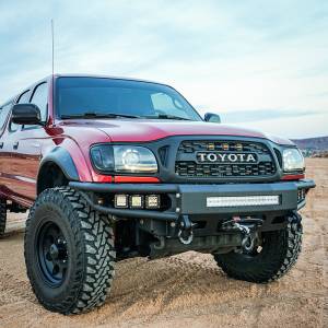 Chassis Unlimited - Chassis Unlimited CUB950411 Diablo Series Winch Front Bumper with Sensor Cutouts for Toyota Tacoma 1995-2004 - Image 3