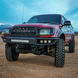 Chassis Unlimited - Chassis Unlimited CUB950411 Diablo Series Winch Front Bumper with Sensor Cutouts for Toyota Tacoma 1995-2004 - Image 4