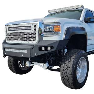Chassis Unlimited CUB900302 Octane Series Front Bumper with Sensor Cutouts for GMC Sierra 2500HD/3500 2015-2019