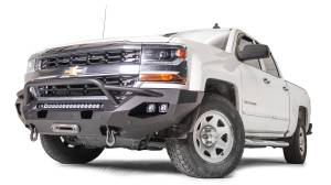 Front Bumpers - Fab Fours - Fab Fours CS22-X5662-B Matrix Front Bumper with Pre-Runner Guard for Chevy Silverado 1500 2022-2023