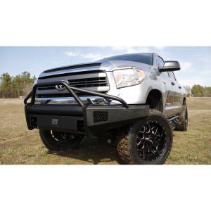 Fab Fours - Fab Fours TT07-R1862-1 Black Steel Elite Smooth Front Bumper with Pre-Runner Guard for Toyota Tundra 2007-2013 - Image 2