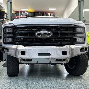 Chassis Unlimited - Chassis Unlimited CUB940751RAW Octane Front Winch Bumper for Ford F-250/F-350 Superduty 2023-2024 - Bare Steel - Image 2