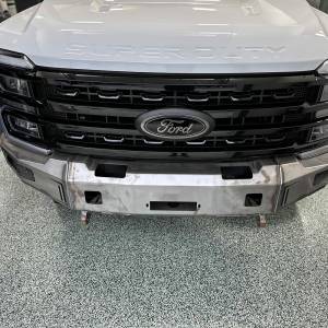 Chassis Unlimited - Chassis Unlimited CUB940751RAW Octane Front Winch Bumper for Ford F-250/F-350 Superduty 2023-2024 - Bare Steel - Image 7