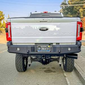 Chassis Unlimited - Chassis Unlimited CUB990751RAW Attitude Rear Bumper without Sensor Holes for Ford F-250/F-350 Superduty 2023-2024 - Bare Steel - Image 3