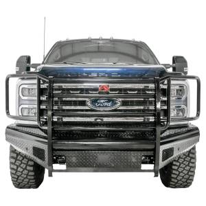 Fab Fours - Fab Fours FS23-S5960-1 Black Steel Full Guard Front Bumper for Ford F-250/F-350/F-450/F-550 2023 - Image 1