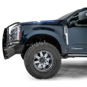 Fab Fours - Fab Fours FS23-S5960-1 Black Steel Full Guard Front Bumper for Ford F-250/F-350/F-450/F-550 2023 - Image 2