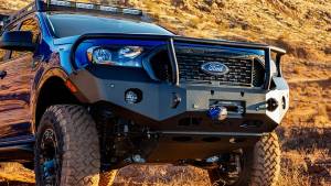 Expedition One - Expedition One FORDRNGR-2019+FB-BB-PC RangeMax Front Bumper with Wraparound Bull Bar Hoop for Ford Ranger 2019-2022 - Textured Black Powder Coat - Image 6